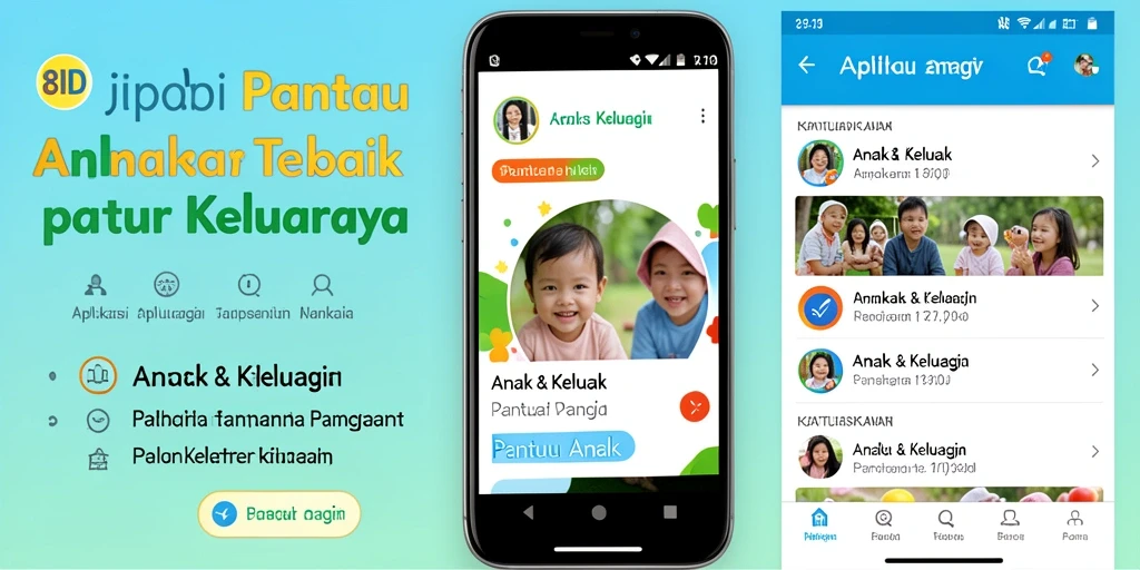 Tampilan antarmuka 8ID yang sederhana dan fungsional untuk Pantau Anak.