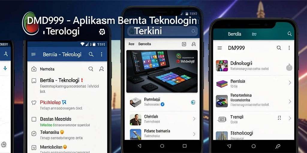 Antarmuka DMD999 yang informatif dan menarik.