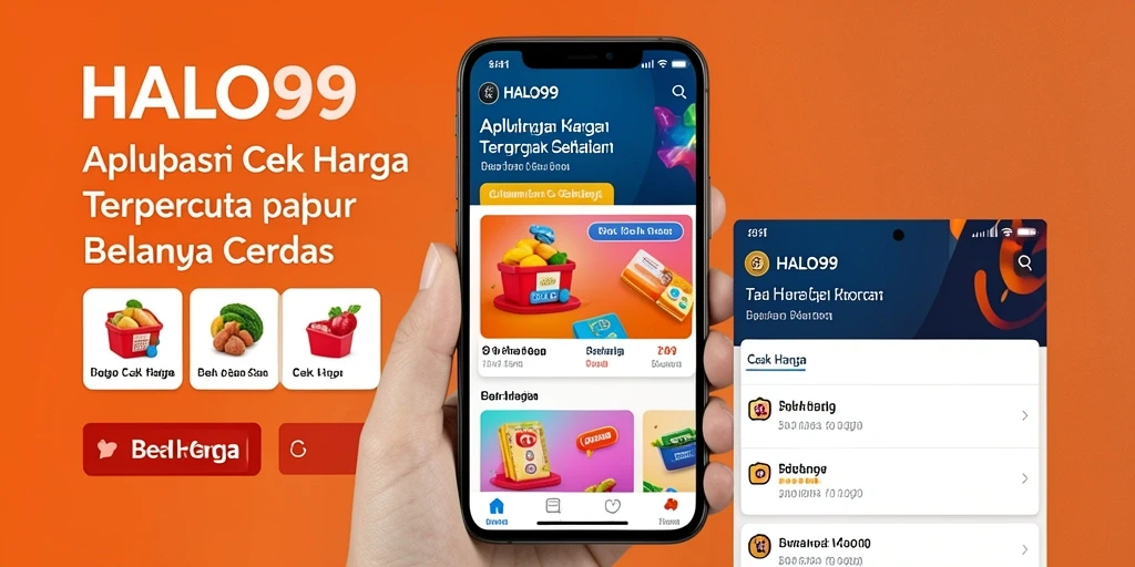 Tampilan antarmuka HALO99 yang menarik dan fungsional untuk cek harga.