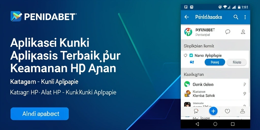 Tampilan antarmuka PENIDABET dengan fitur kunci aplikasi yang canggih.