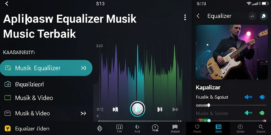Antarmuka S13 menampilkan pengaturan Equalizer untuk kustomisasi suara.