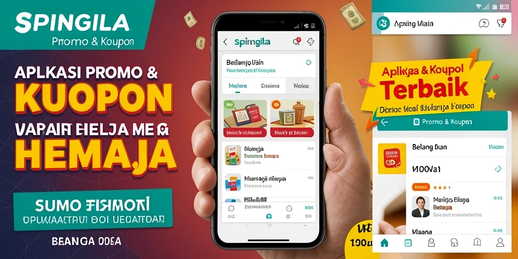 Tampilan antarmuka SPINGILA yang sederhana dengan promosi terbaru.