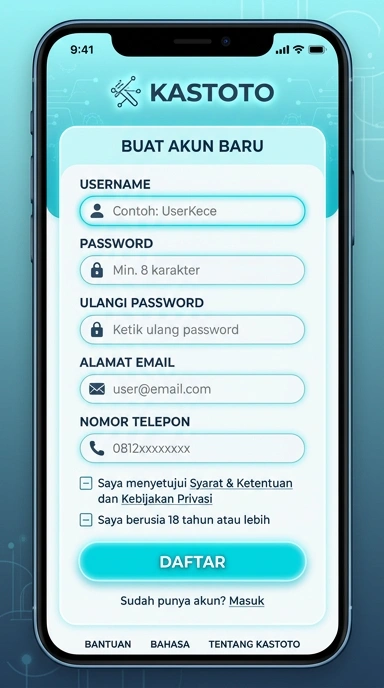 Panduan Lengkap Registrasi Akun Kastoto untuk Android